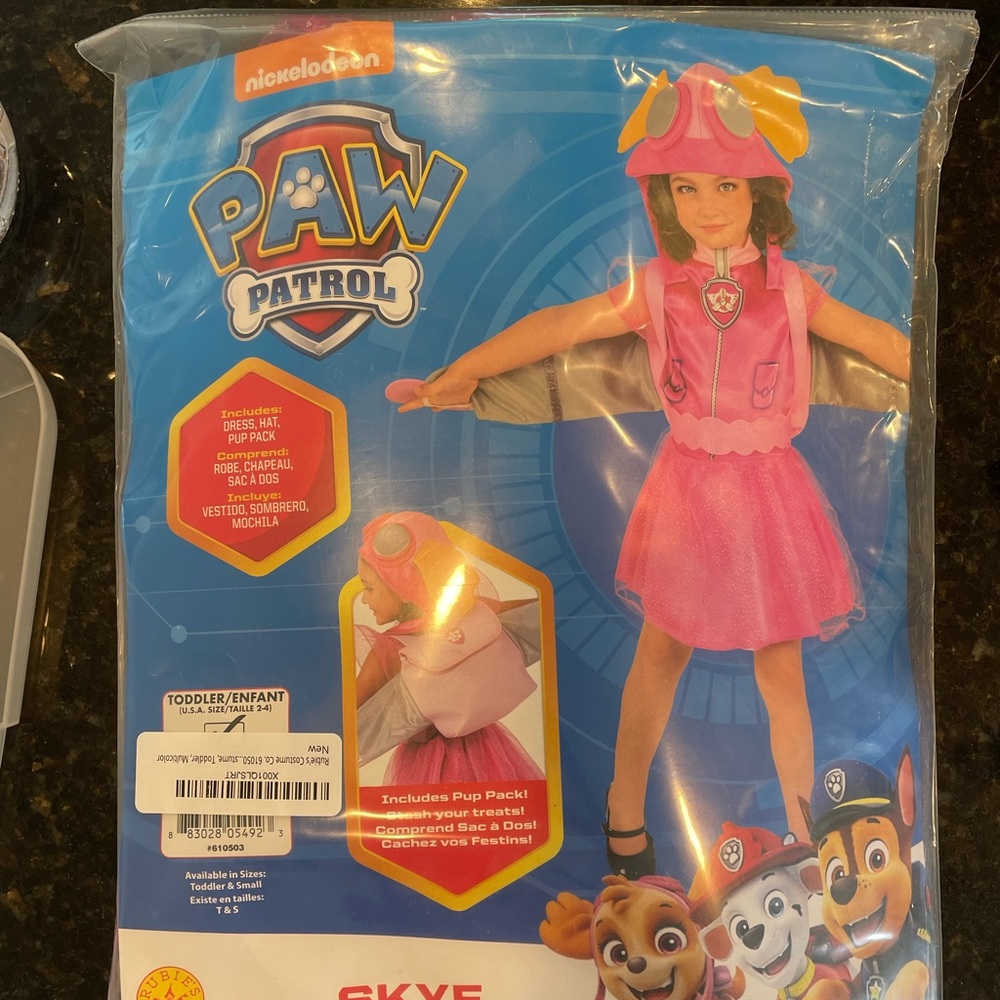 Paw Patrol Skye Costume Toddler 2-4